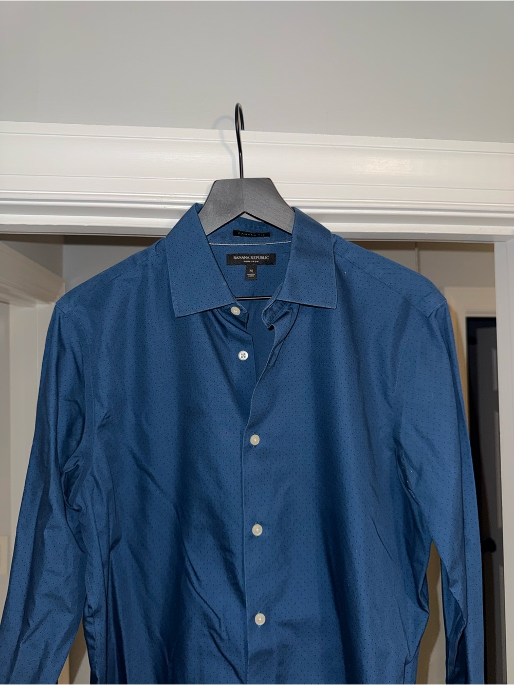 Banana Republic Men's Navy Blue Dress Shirt